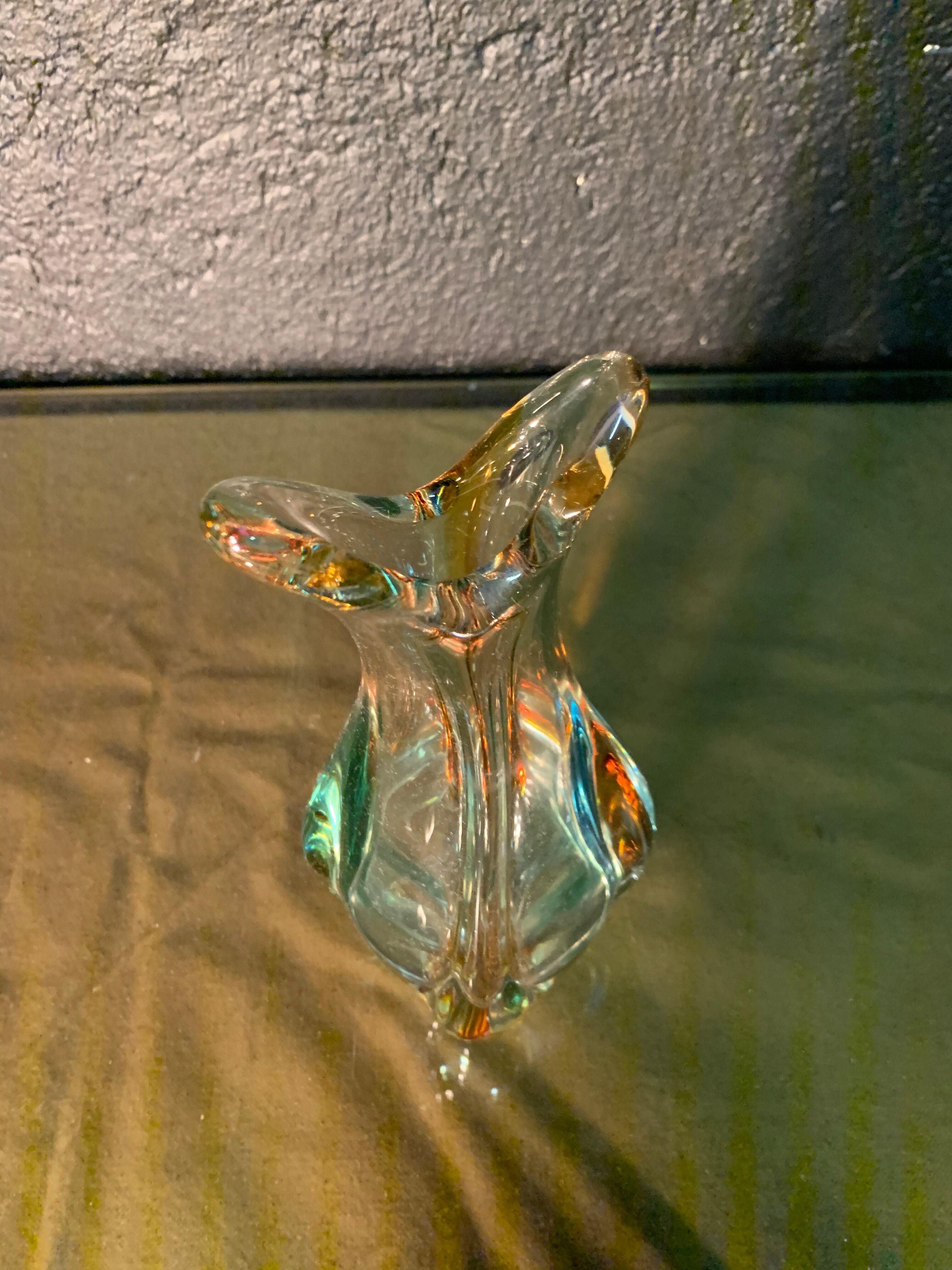 Murano, multi-coloured glass vase, 1970