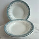 Set of 3 deep plates in ironstone LG Récamier