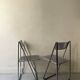 Chaise pliante Tamara en métal chromé et perforé d'Arrben, Italie 1980