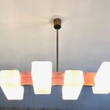 Lustre Lunel laiton et palissandre