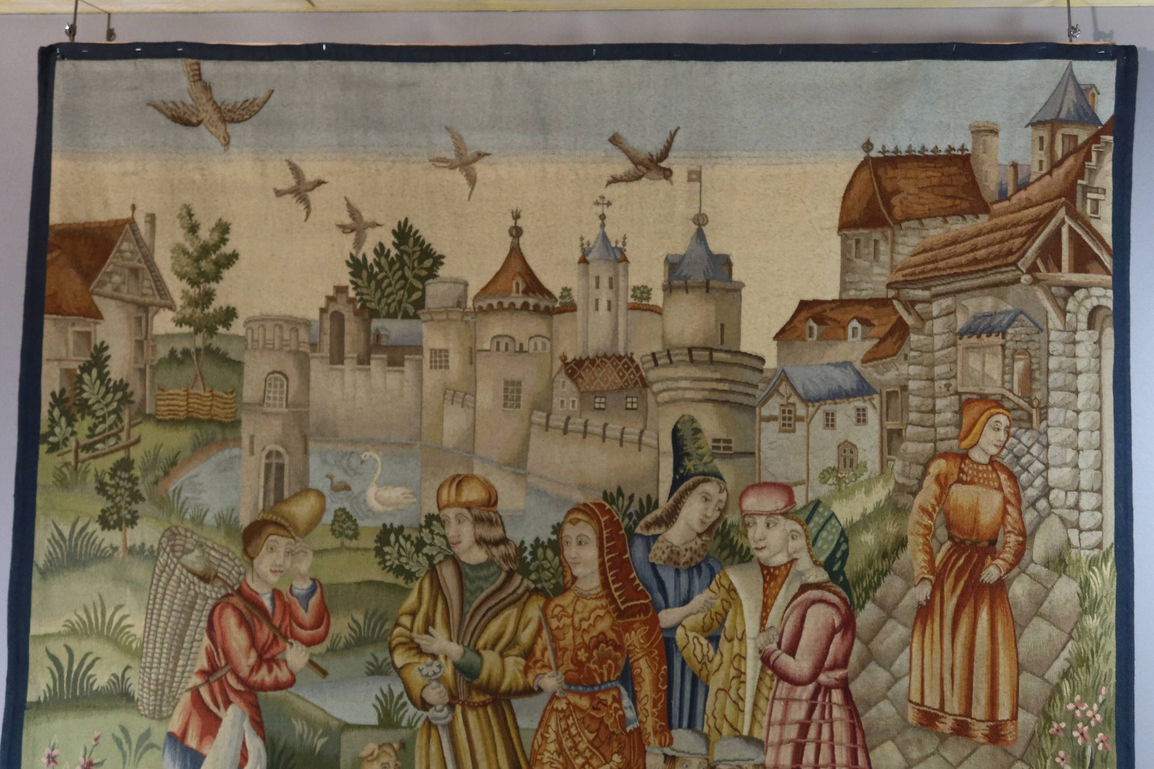 Tapestry "The Medieval City" Aubusson