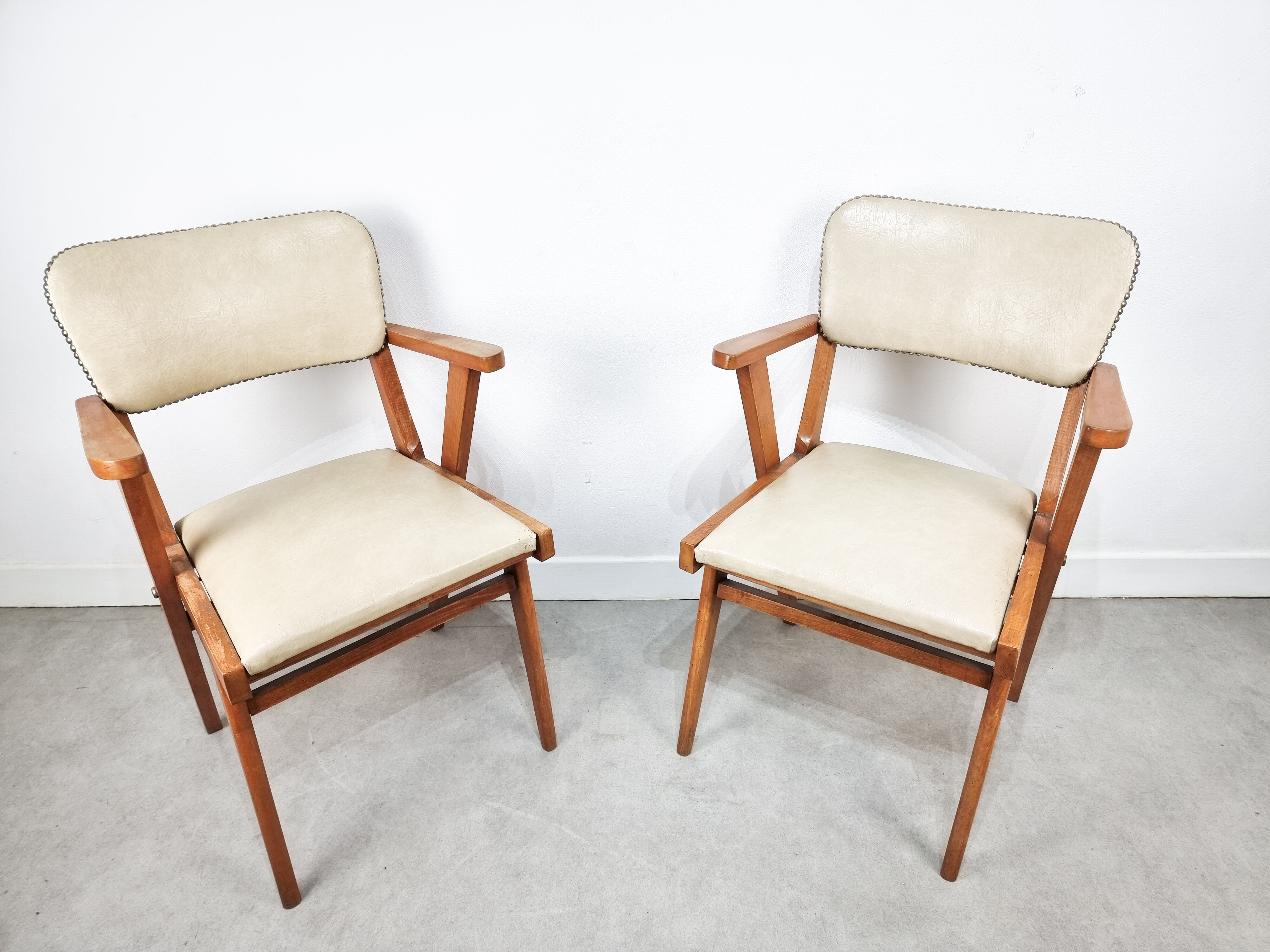 Paire de fauteuils scandinaves 1960