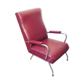 Burgundy armchair