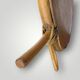Vintage bamboo and rattan apple-shaped mirror - 1970s