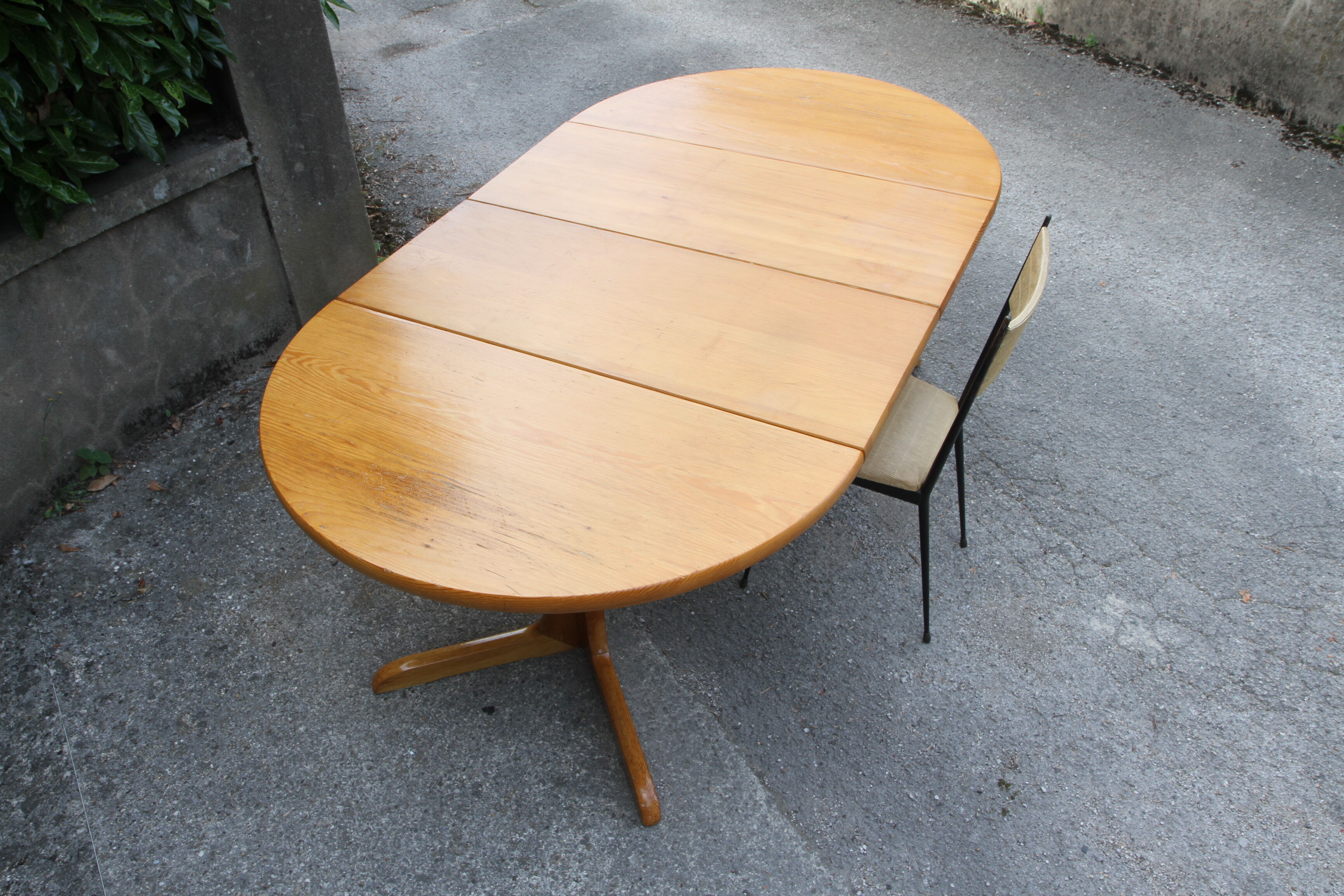 200cm pine expandable dining table