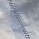 Cloth 2 places embroidered linen RS in a twisted day round