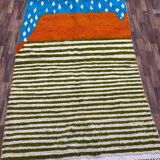 Handcrafted Berber rug in pure natural wool, size 150 x 250 cm