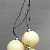 Chandelier 4 glass globes marked Germany Art Deco 1930