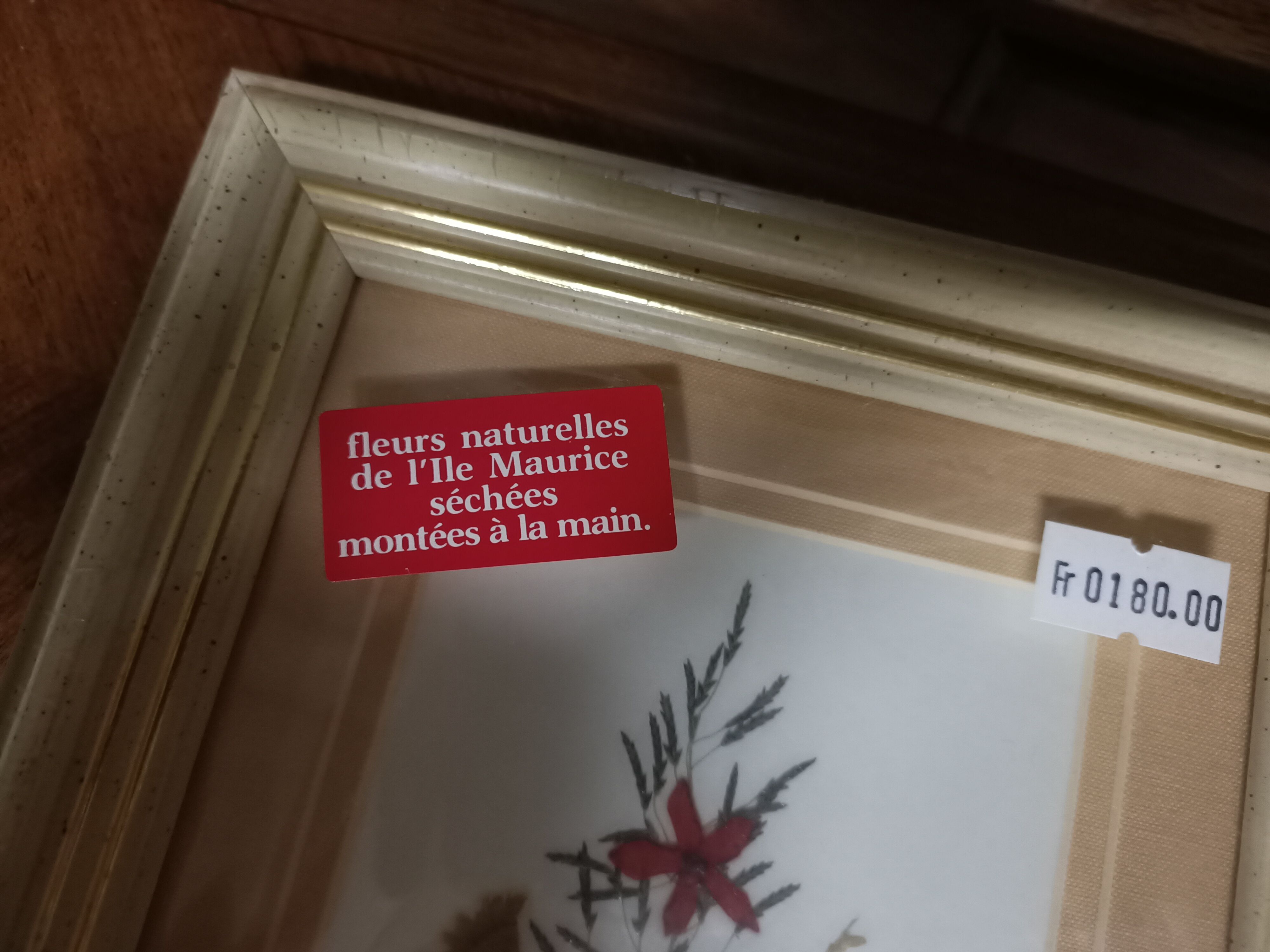 5 herbariums, framed floral arrangement