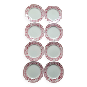 8 dessert plates from Maestricht ceramics, Victoria model