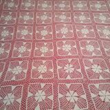 Old crochet bed throw