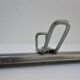 Vintage school wall rack in patinated steel