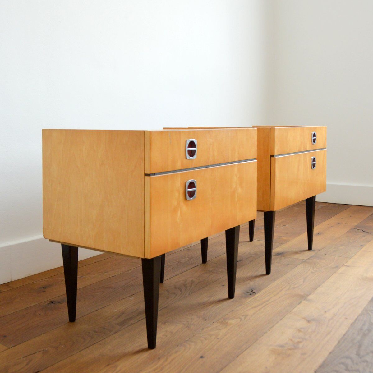 Pair of vintage bedside 60s / 70s
