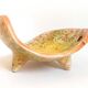 Empty ceramic pocket signed LB for Bernard Lecuyer fish shape 1960s