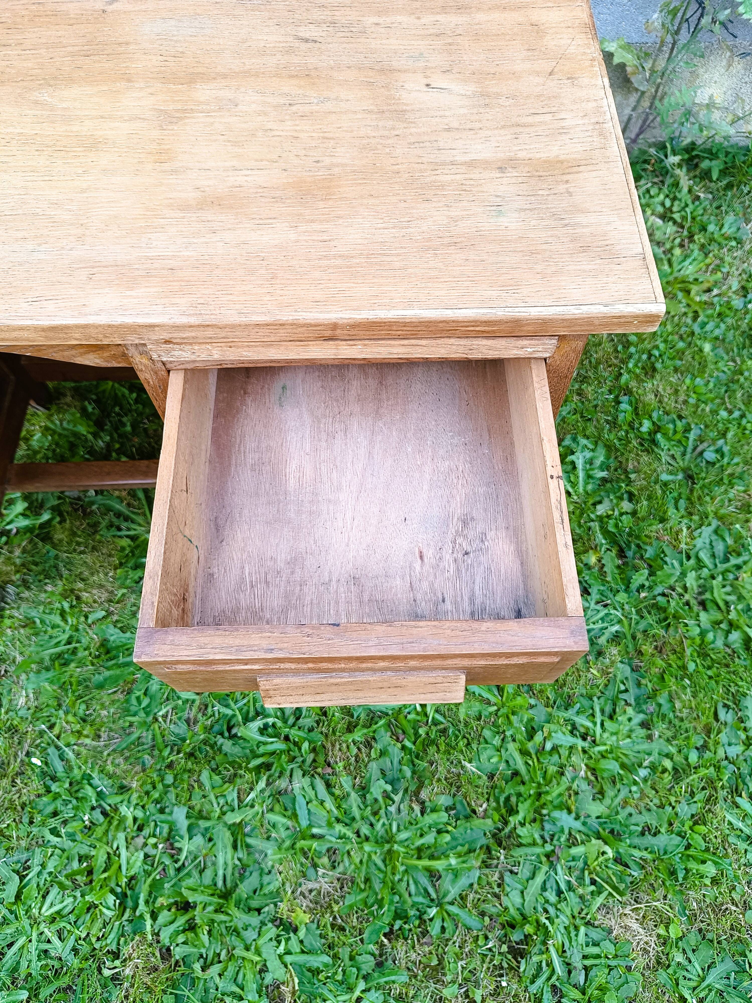 Antique solid oak desk