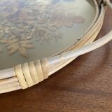 Rattan top and inclusion of dried flowers