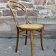 6 chairs bistro curved vintage wood