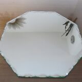 Beveled octagonal mirror 40s 50s 31x31cm