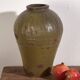 Antique Chinese Green Ceramic Vase (c.1900) #1