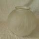 Compressed glass round vase France Art Deco