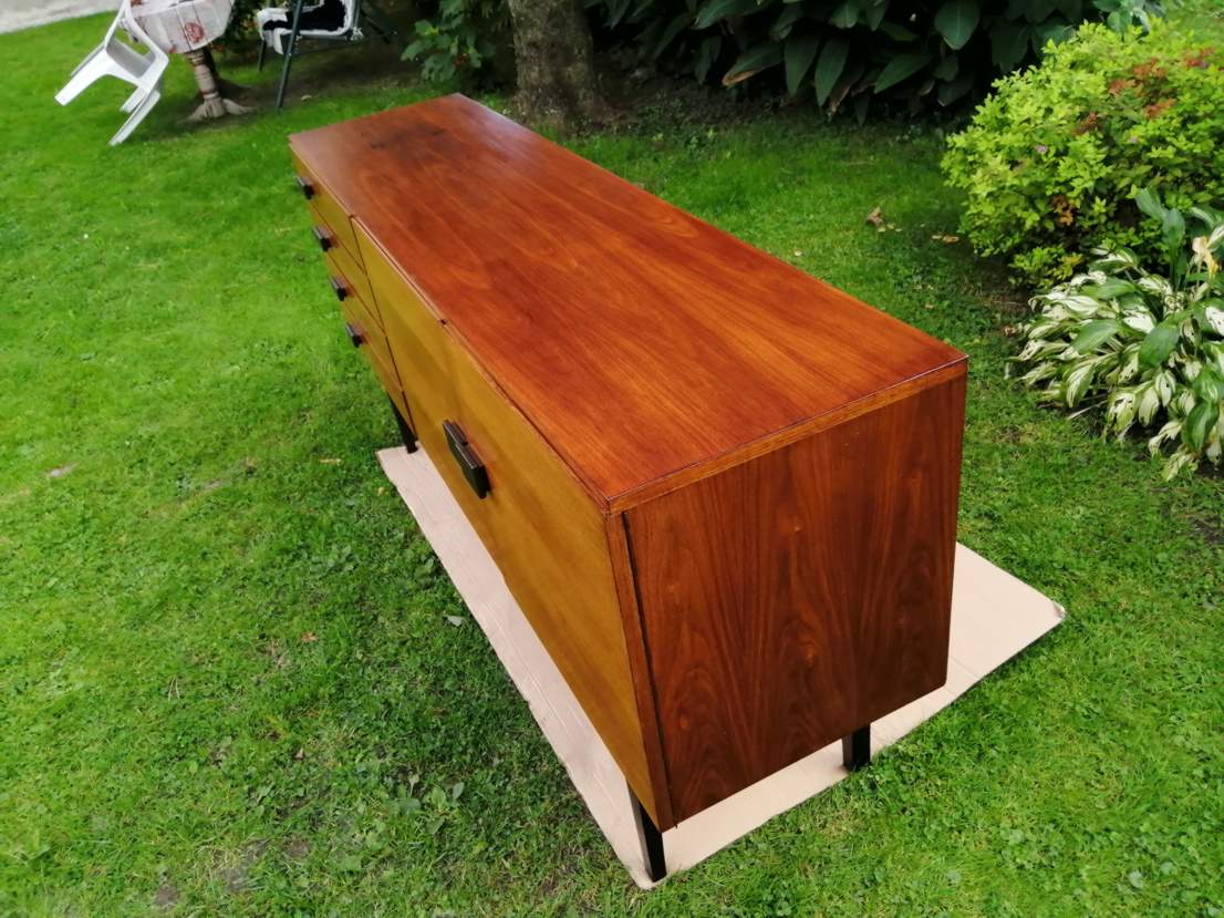 Vintage sideboard on high legs, 1960s / 1970s