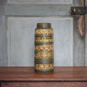 Ceramic vase West Germany, flower pot, interior decoration.