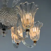 Venetian Art Deco chandelier made of Murano glass, circa 1930.