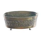 Yellow copper oval planter