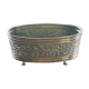 Yellow copper oval planter