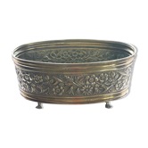 Yellow copper oval planter