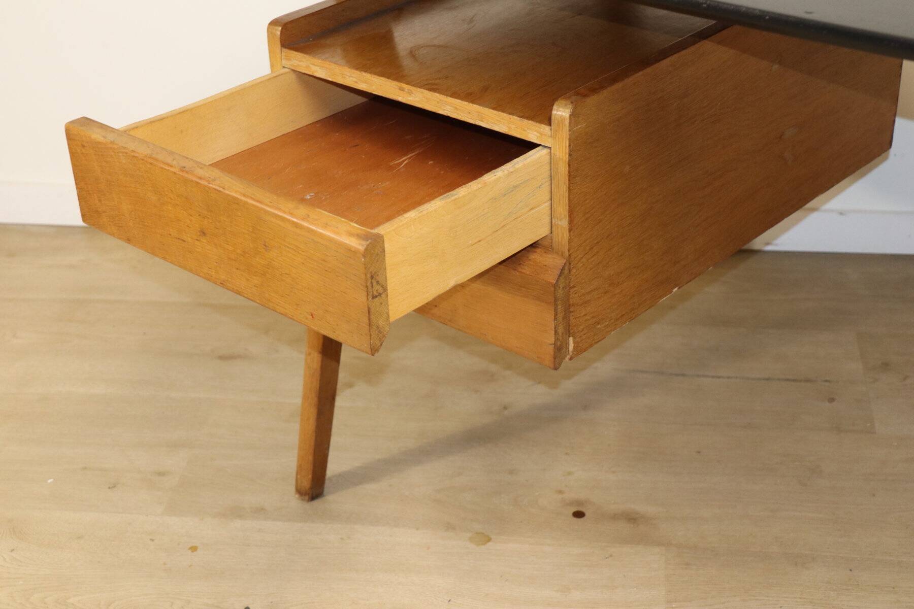 Vintage oak desk, 1950s