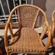 4 fauteuils en  rotin