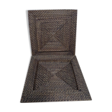 Lot of two under wicker plates
