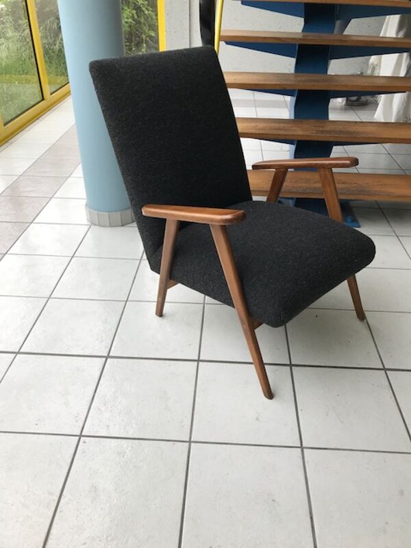 Paire de fauteuils de travail français  1970