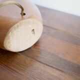 1960s free form wooden bedside lamp