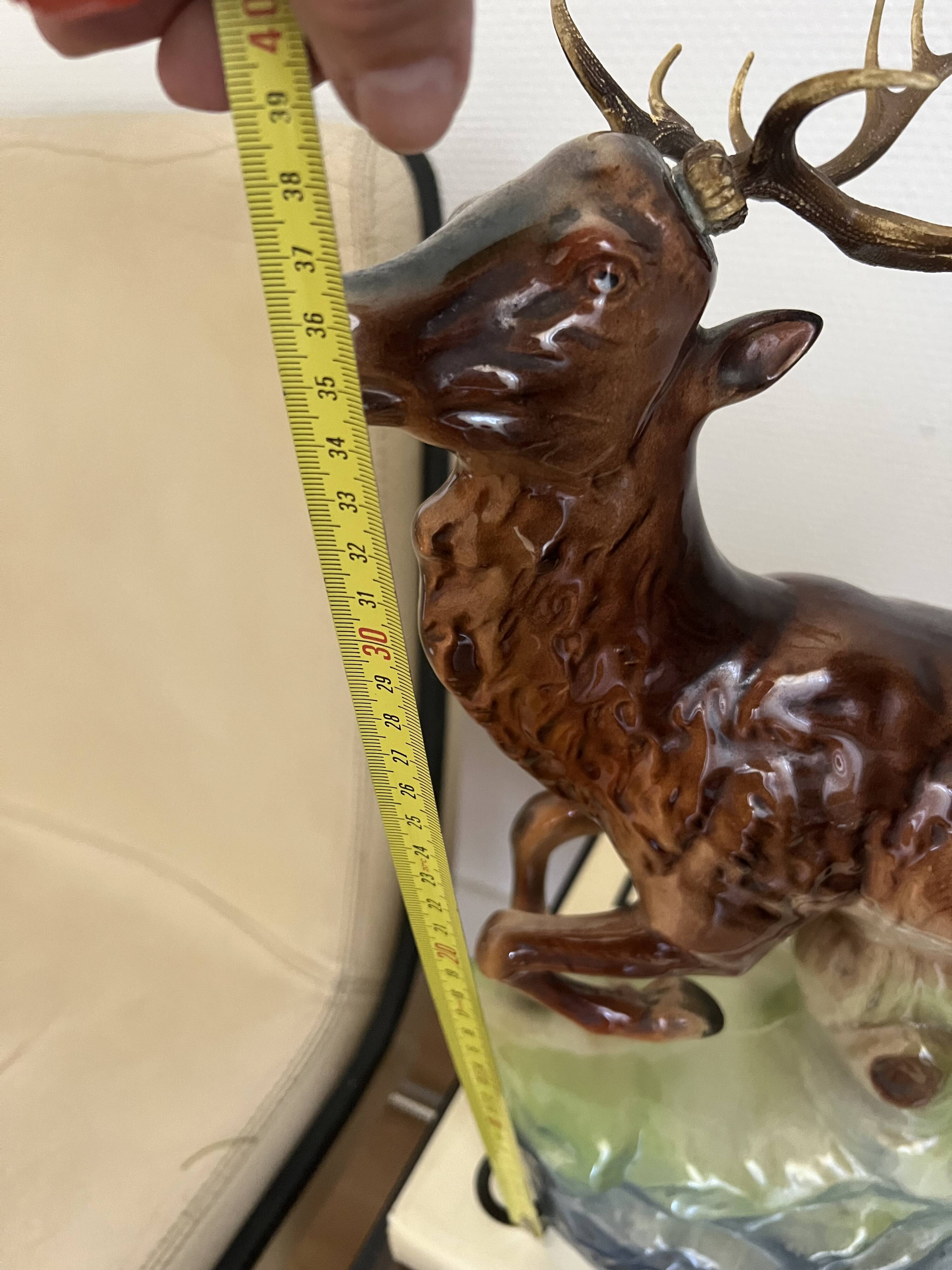 Ceramic stag hubert bequet