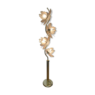Lampadaire italien fleur de lotus