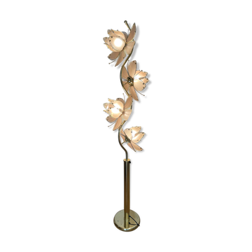Italian lotus flower floor lamp