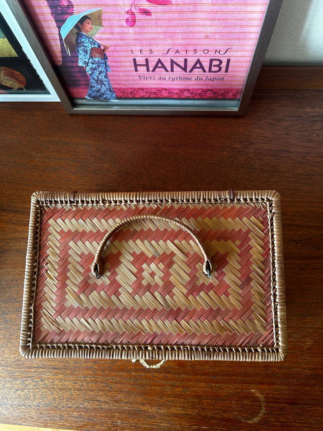 Vintage wickerwork box