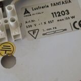 Vintage ceiling lamp, Lusterie Fantasia Italy 1980