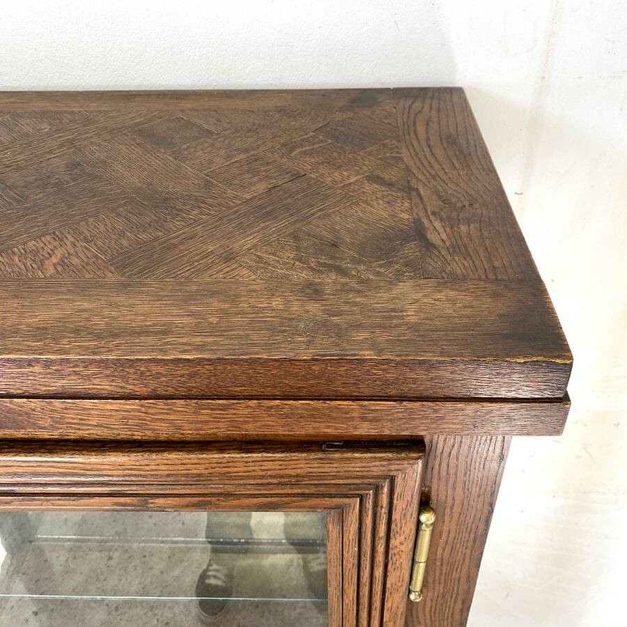 1950s vintage display cabinet