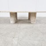 Angelo Mangiarotti Travertine Coffee Table for Up&Up, Italy