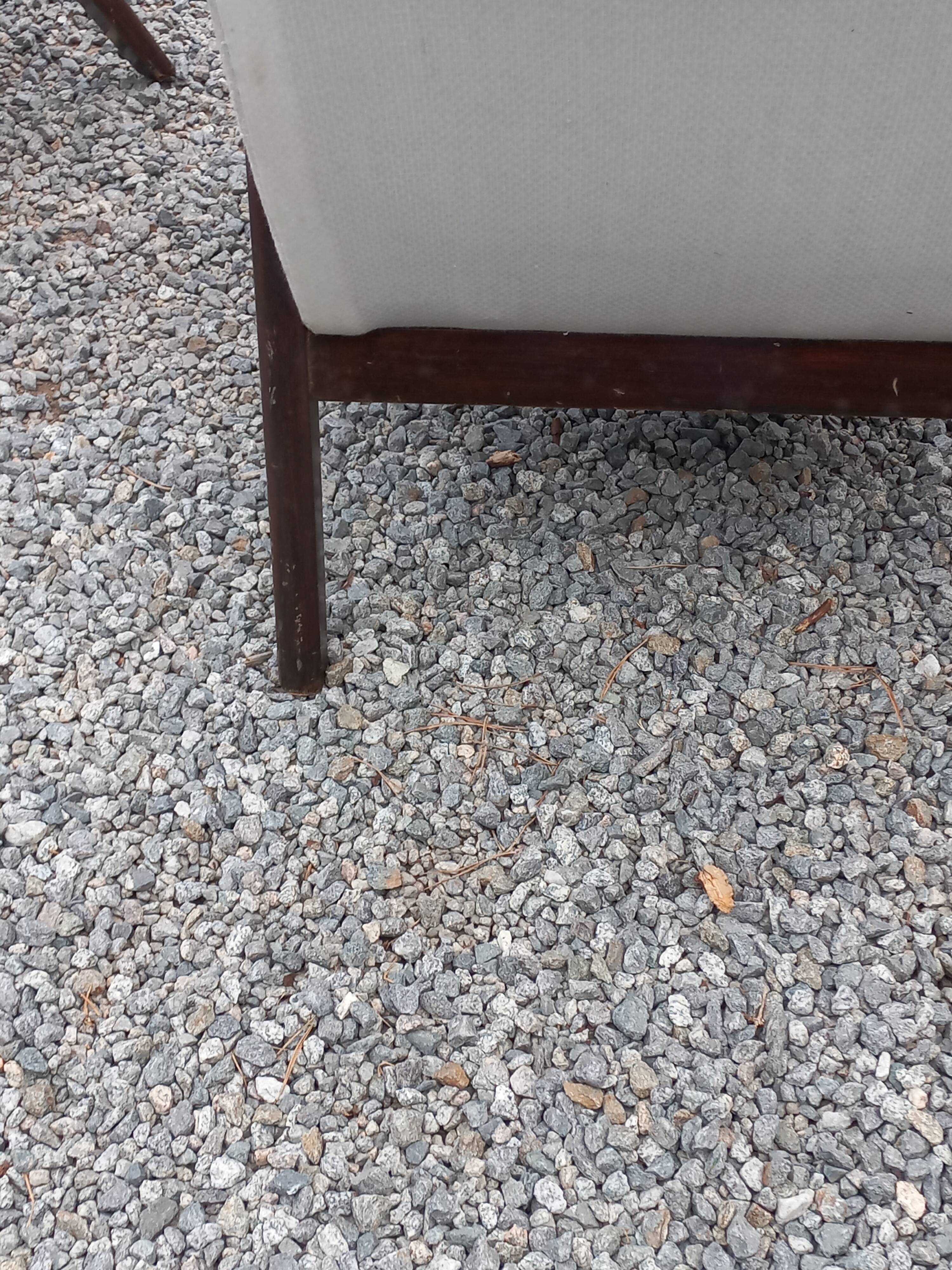 Pair of Scandinavian-style armchairs with splayed legs from the 1950s