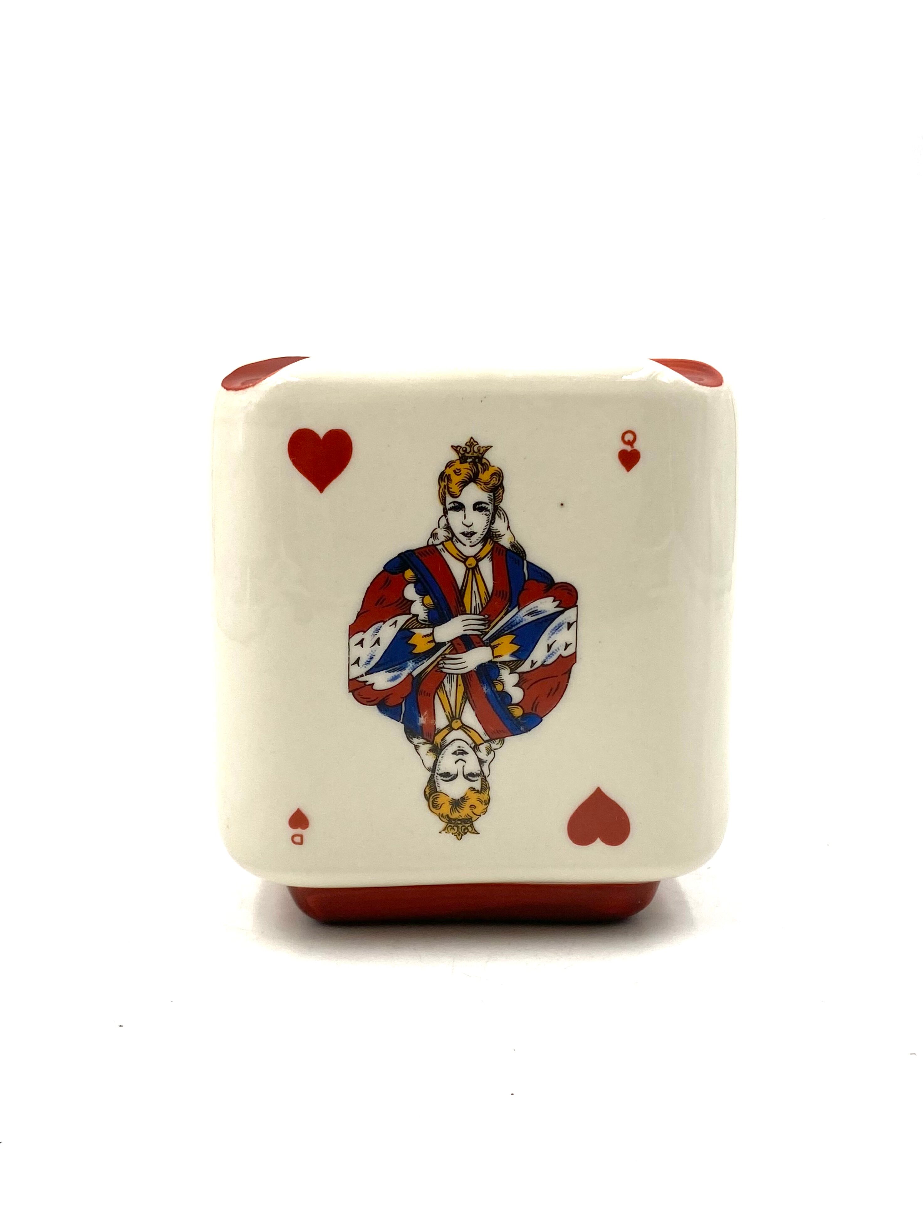 Brugerolle aigle rouge Napoleon cognac ceramic ashtray, france 1950s