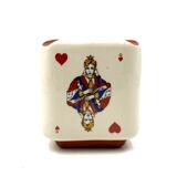 Cendrier en céramique Brugerolle aigle rouge Napoleon cognac France années 1950