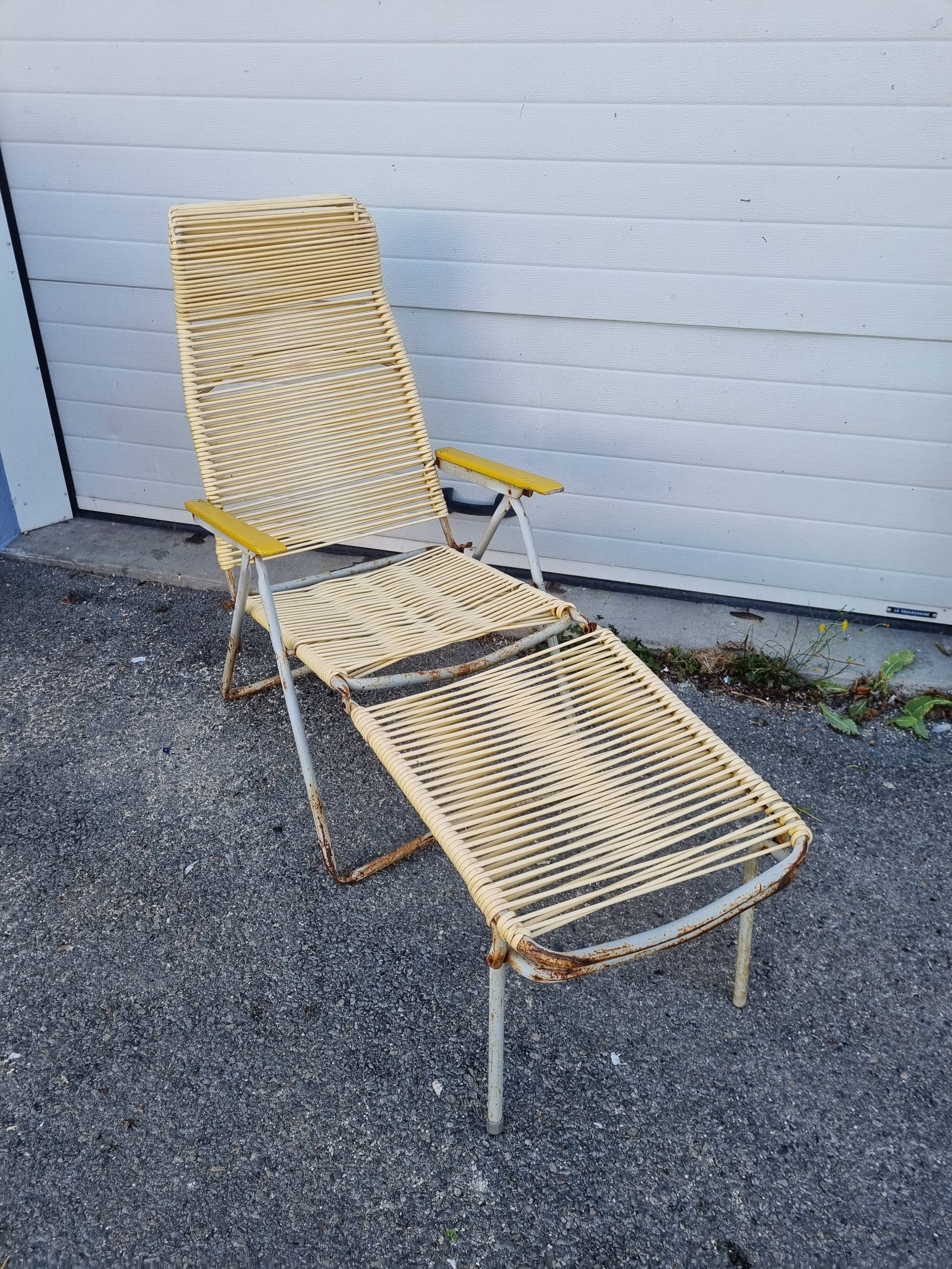 Scoubidou chaise longue from 1970
