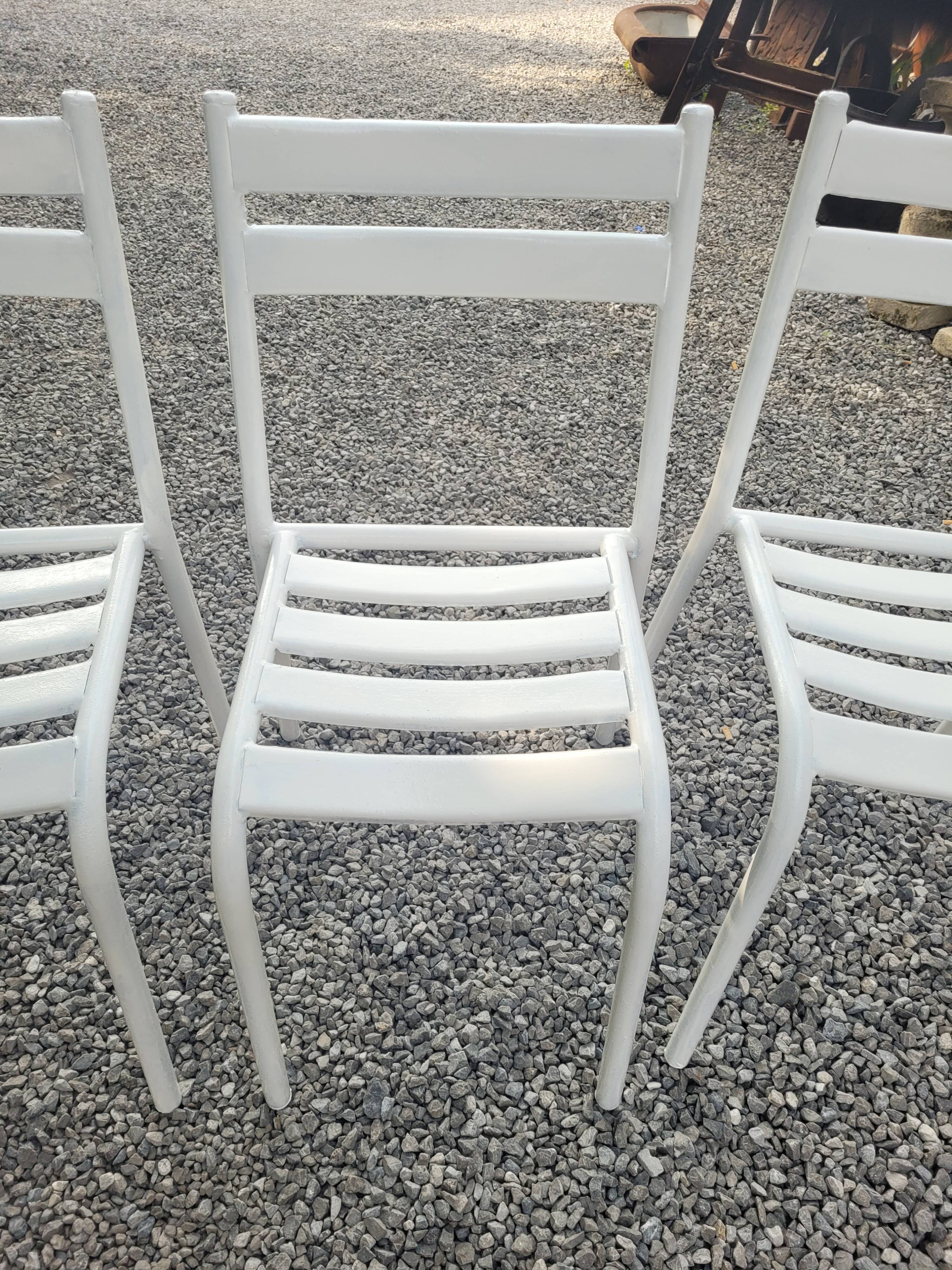 6 iron garden chairs