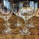 Lot de 7 verres à vin vintage en cristal