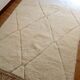 Berber rug - Beni Ouarain style - diamond pattern - handwoven wool - 252 x 162 cm