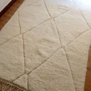 Berber rug - Beni Ouarain style - diamond pattern - handwoven wool - 252 x 162 cm